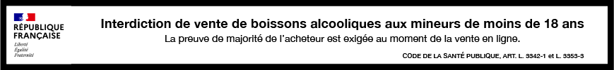 Bandeau République Française, Interdiction de vente de boissons alcooliques aux mineurs de moins de 18 ans.